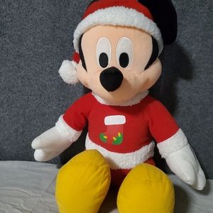 Mickey Christmas plush